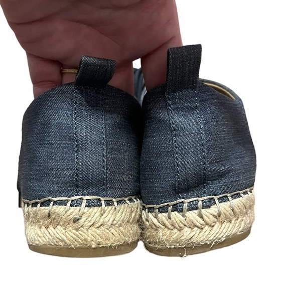 Lafayette 148 New York denim lace up espadrille - Picture 6 of 11